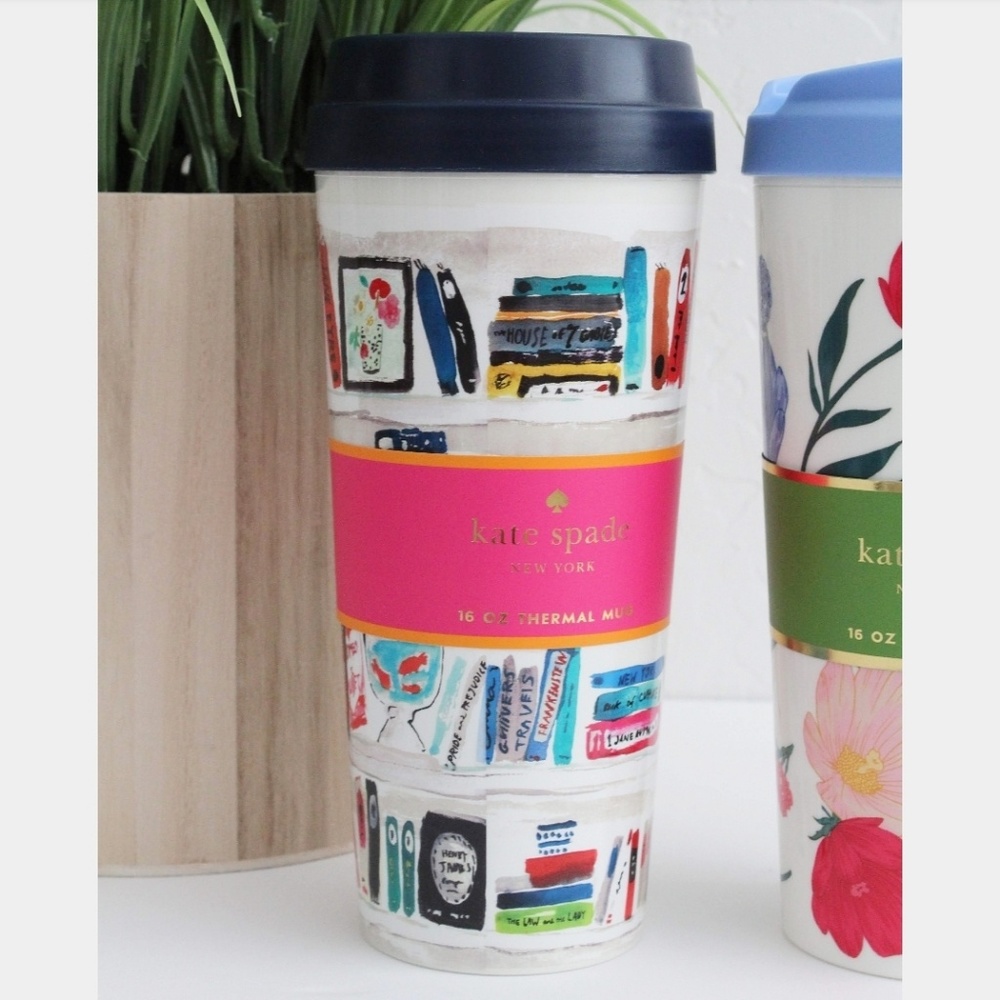 NEW 2 KATE SPADE 16OZ THERMAL MUG - Picture 3 of 6